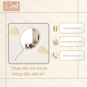 Gương Trang Trí Hoa Mặt Cười