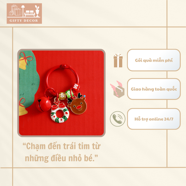 Móc Khóa Chủ Đề Noel – Phụ Kiện Mini Đậm Không Khí Lễ Hội - Ảnh 6