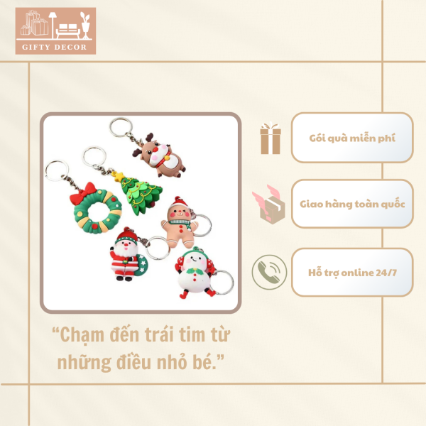 Móc Khóa Chủ Đề Noel – Phụ Kiện Mini Đậm Không Khí Lễ Hội - Ảnh 9