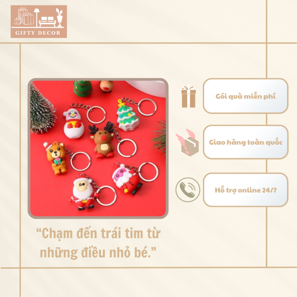 Móc Khóa Chủ Đề Noel – Phụ Kiện Mini Đậm Không Khí Lễ Hội - Ảnh 2