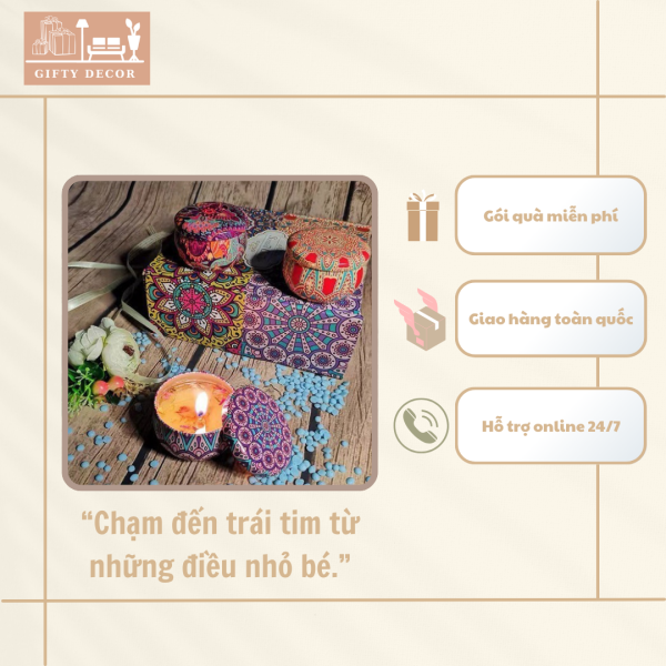 Nến Thơm Decor Bắc Âu – Hương Tự Nhiên, Hoa Khô Ép | Quà Tặng 4 Mùa Ý Nghĩa - Ảnh 5