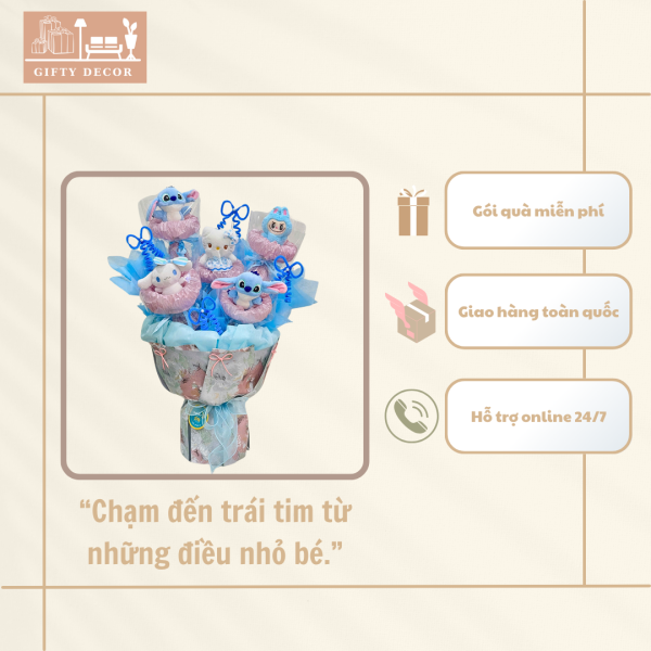 Bó hoa len kèm gấu bông tốt nghiệp – Quà tặng tinh tế cho tân cử nhân! - Ảnh 5