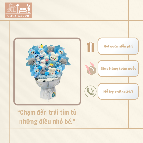 Bó hoa len kèm gấu bông tốt nghiệp – Quà tặng tinh tế cho tân cử nhân! - Ảnh 8