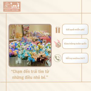 Bó hoa len kèm gấu bông tốt nghiệp – Quà tặng tinh tế cho tân cử nhân!