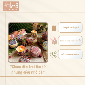 Nến Thơm Handmade Hoa Khô – Hộp Thiếc Bắc Âu Tối Giản